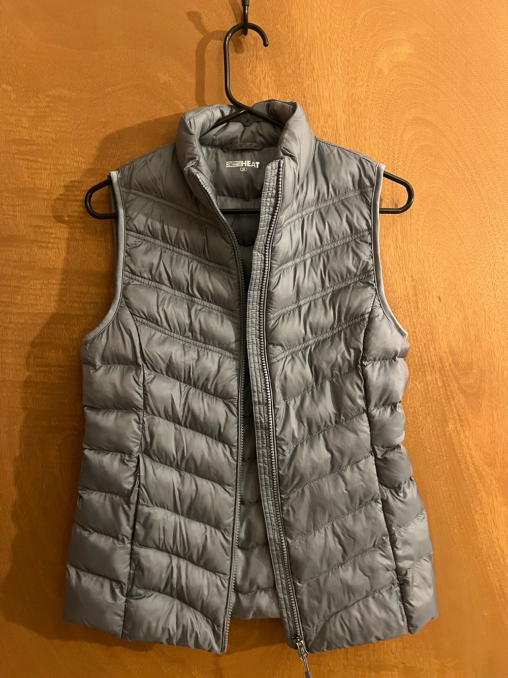 32 Degrees Women's Light Gray Quilted Puffer Vest